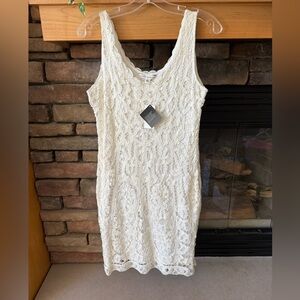 Banana Republic white lace dress -size 6